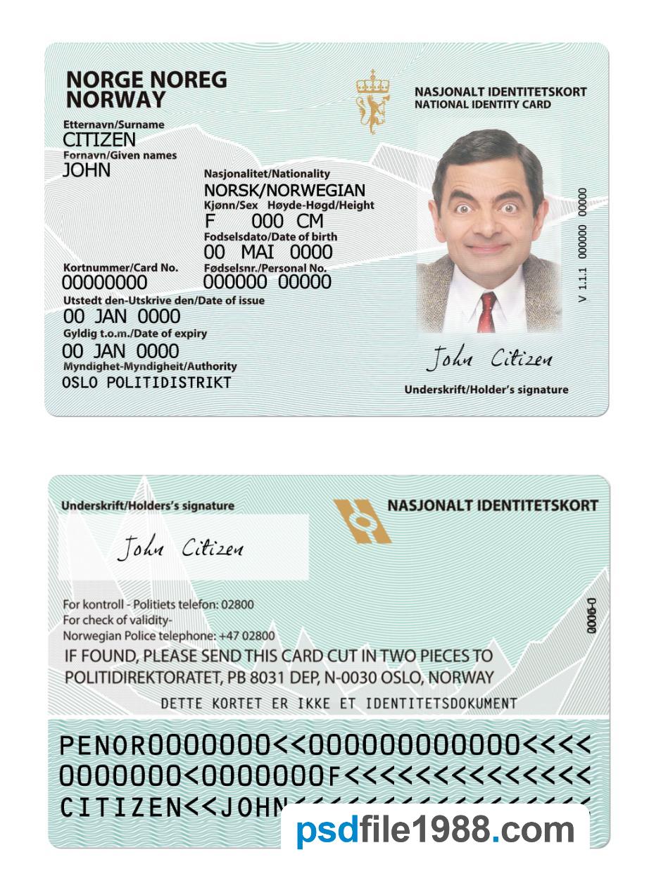 Norway ID Card Version 2